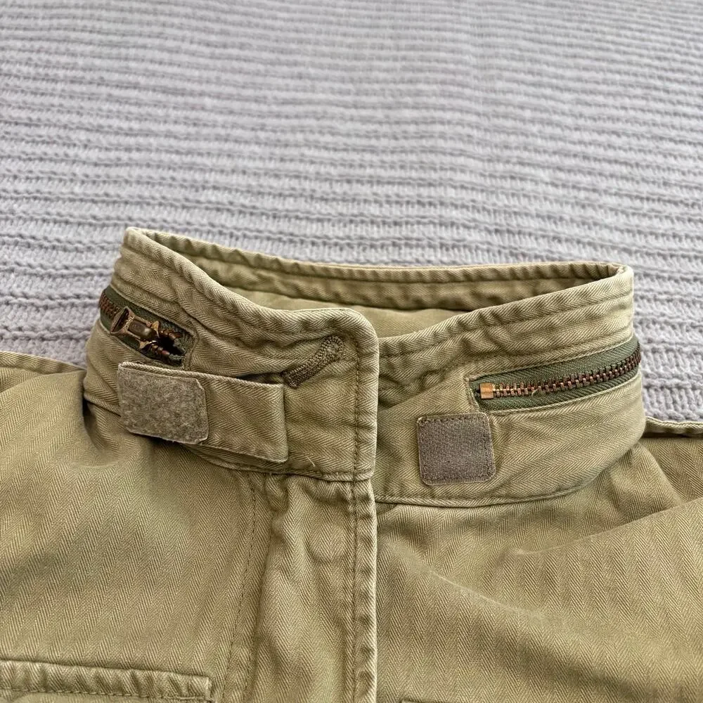 Vintage Ralph Lauren Denim & Supply Military Jacket Small Gorpcore Flag Utility